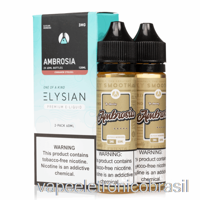 Vape Eletrônico Ambrosia - Elysian Labs E-líquido - 120ml 6mg